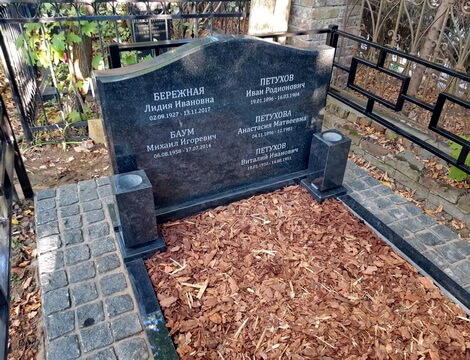 Полное оформление могилы на пять захоронений